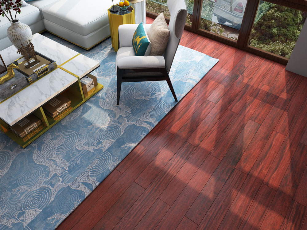 實木地暖地板-落腺豆-T9仿古