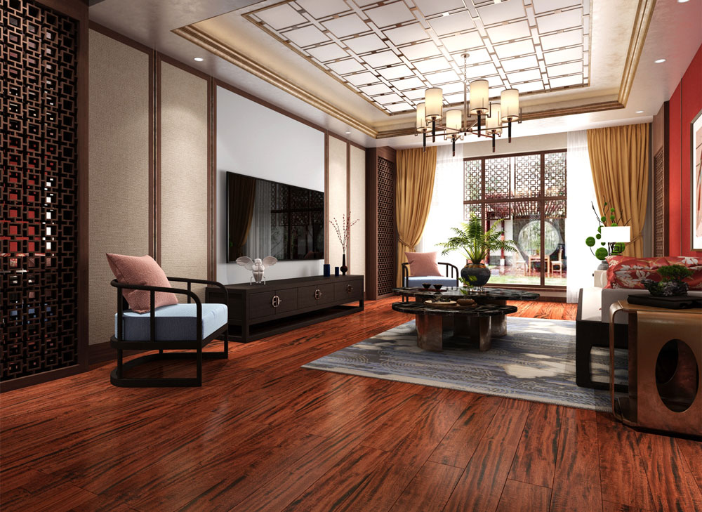 實木地暖地板-落腺豆-T1仿古